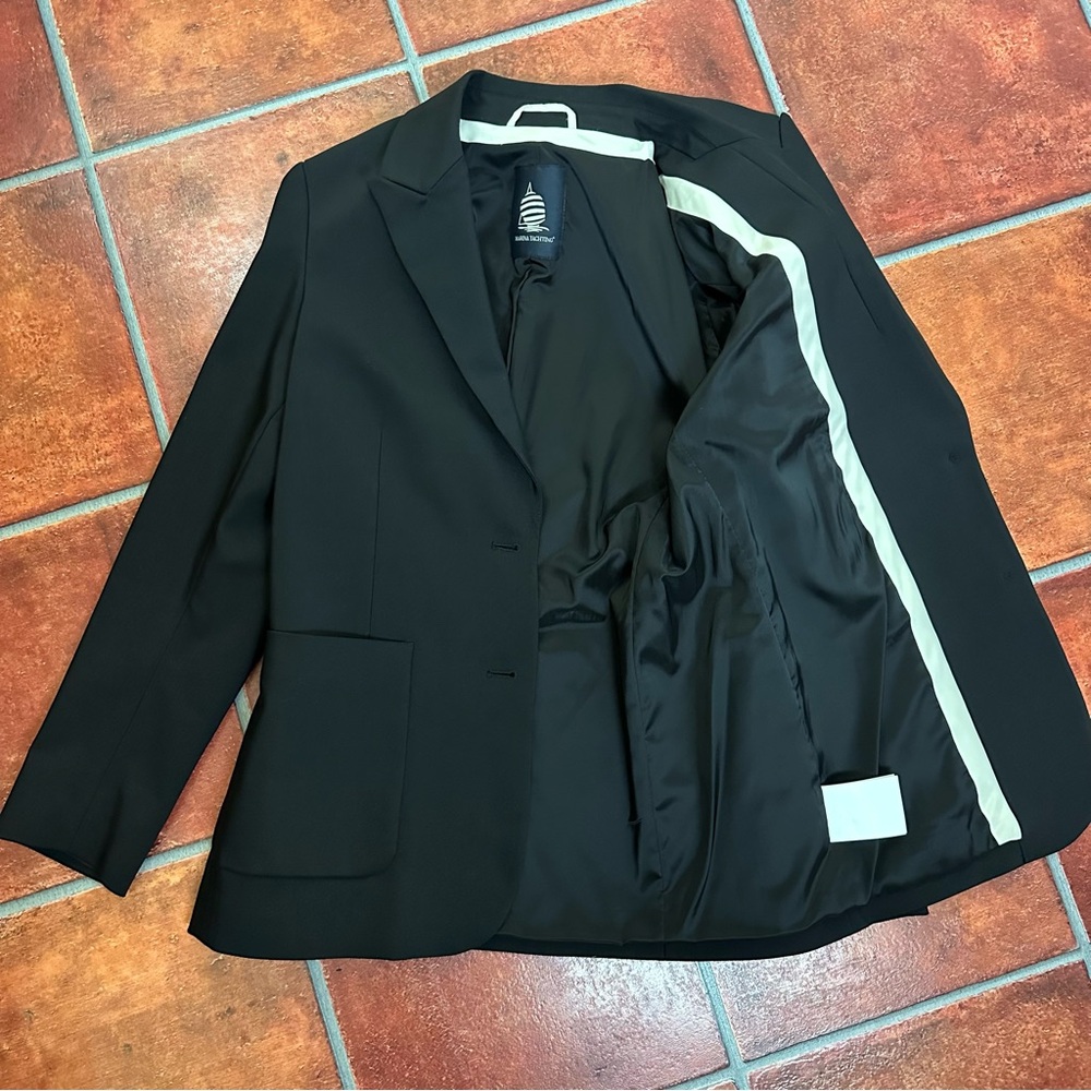 Marina Yachting Stretch Blazer in Black